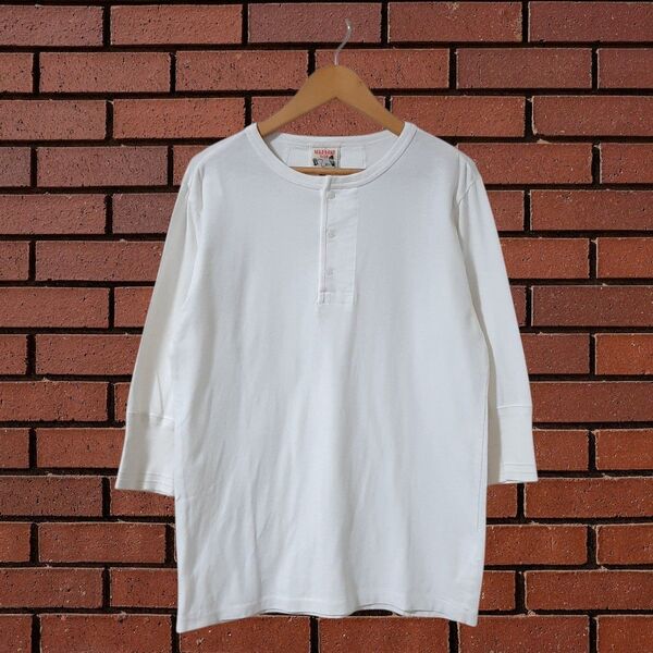 GLAD HAND グラッドハンド ヘンリーネックTシャツ ハーフスリーブ S 五分袖