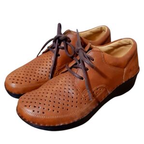 購入30800円 H.P.S. パンチングレースアップシューズ 本皮 レザー 靴