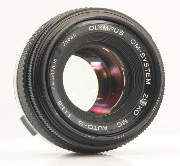 整備品 OLYMPUS OM-SYSTEM ZUIKO MC AUTO-S 50mm f1.8 単焦点レンズ オールドレンズ
