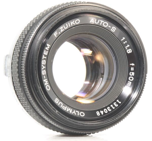 整備品 OLYMPUS OM-SYSTEM F.ZUIKO AUTO-S 50mm F1.8 単焦点レンズ オールドレンズ