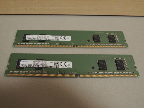 SAMSUNG 4GB メモリ 2枚セット 計8GB DDR4 PC4-2666V