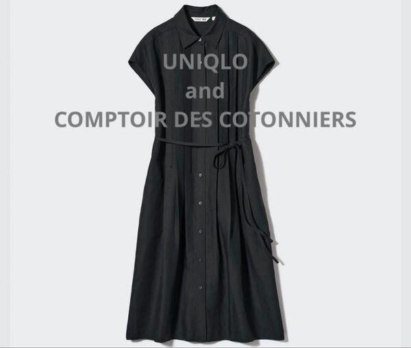 UNIQLO ユニクロ リネンブレンドシャツワンピース