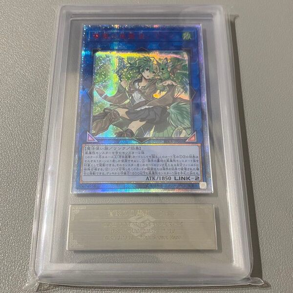 遊戯王 ARS鑑定品 蒼翠の風霊使いウィン ARS10 20thシークレットレア PSA10