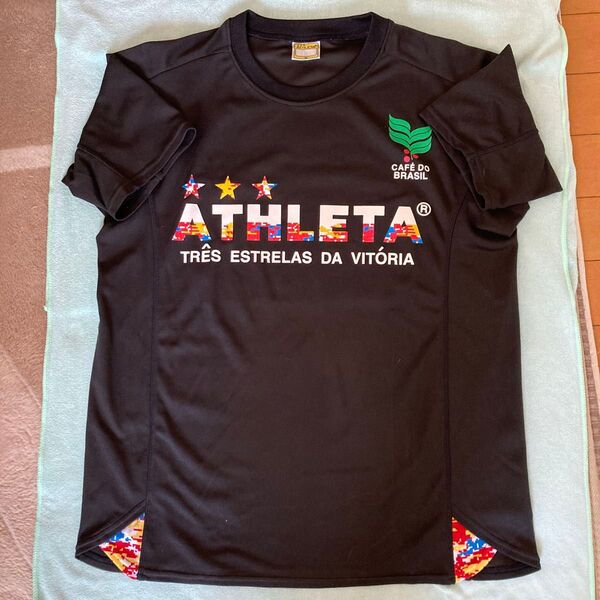 ATHLETA × CAFE DO BRASIL アスレタTシャツ 黒 M