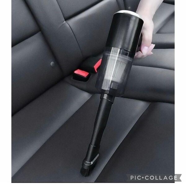 ハンディクリーナー 掃除機 コードレス コンパクト パワフル 吸引力 USB充電式 車載掃除機 車用 クリーナー ブラック省エネ
