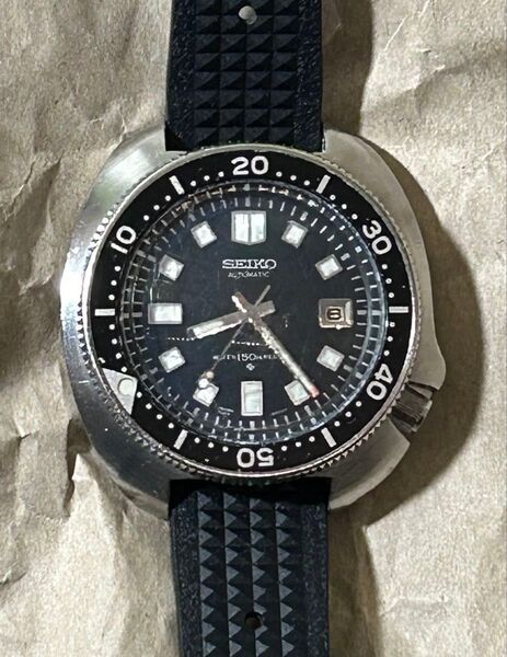セイコー SEIKO 自動巻き ダイバー 【植村直己】モデル! #6105-8110 ビツクリ