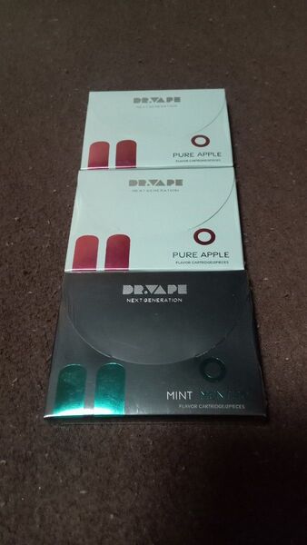 DR.VAPE フレーバーカートリッジ ピュアアップル&ミント 3箱セット