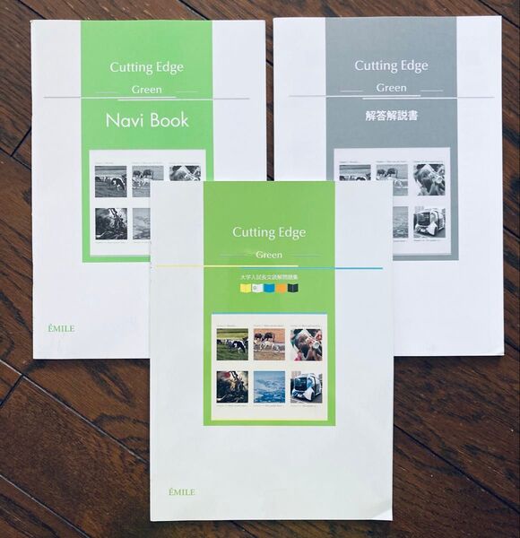 【未使用】Cutting Edge Green 大学入試長文読解問題集 解答解説書 Navi Book 3冊セット