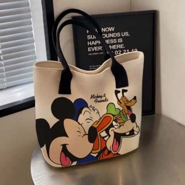 新品未使用 トートバック ディズニー ミッキー ドナルド グーフィー プルート