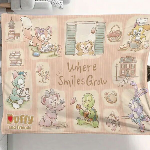 新品未使用 ふわふわブランケット ダッフィー フレンズ ディズニー