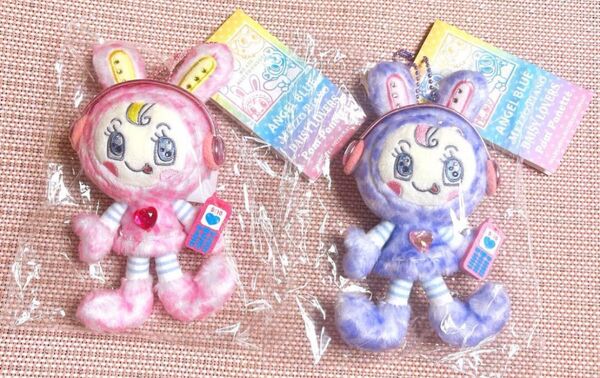 ベリエちゃん 2点セット パープル ピンク レオパードぬいぐるみチャーム