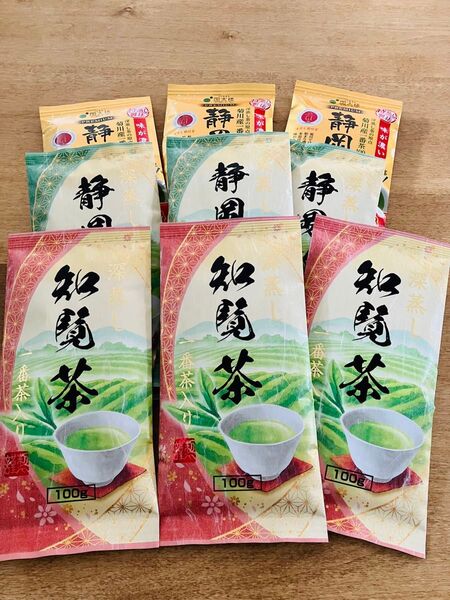 9点お茶詰め合わせ 知覧茶 深蒸し茶 静岡茶