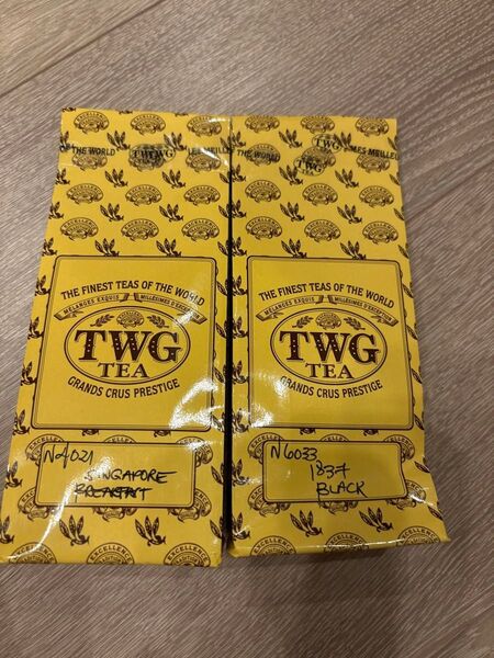 TWG シンガポールブレックファーストと1837ブラックティー各茶葉50g