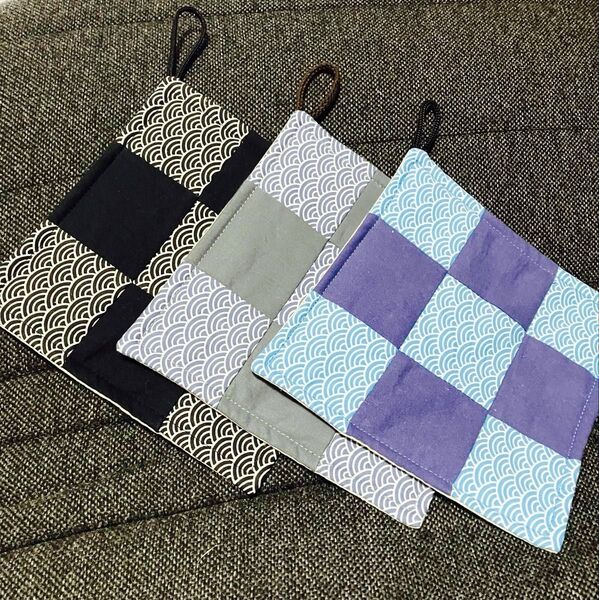 ハンドメイド 鍋敷き 3枚セット キッチン用品