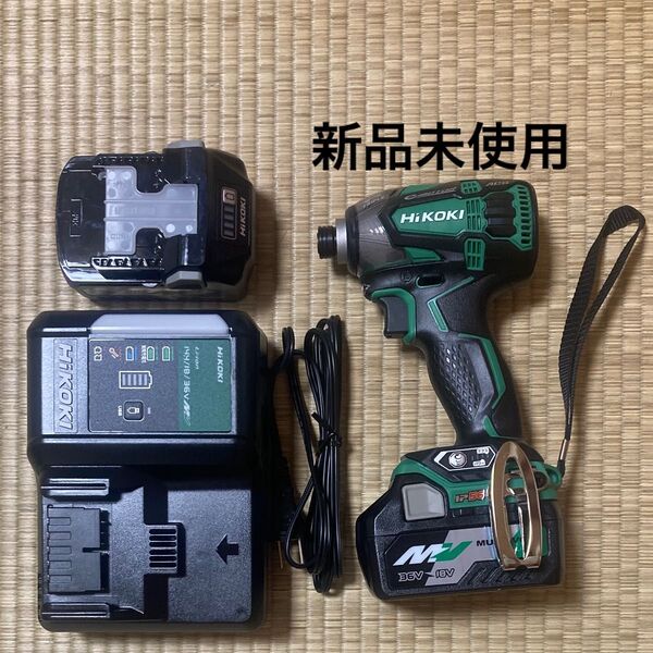 【未使用品】 HiKOKI ハイコーキ コードレスインパクトドライバ WH18DDL2 (2LXPK) (L)