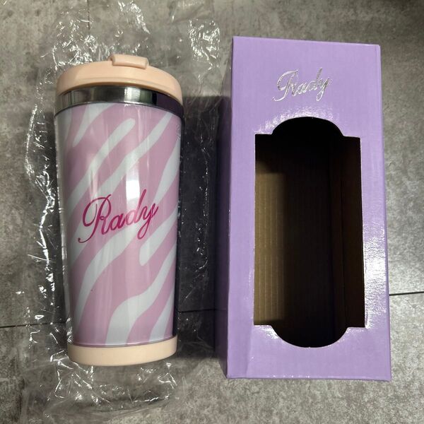 レア rady ステンレス タンブラー 水筒 ピンク ゼブラ レディー 380ml