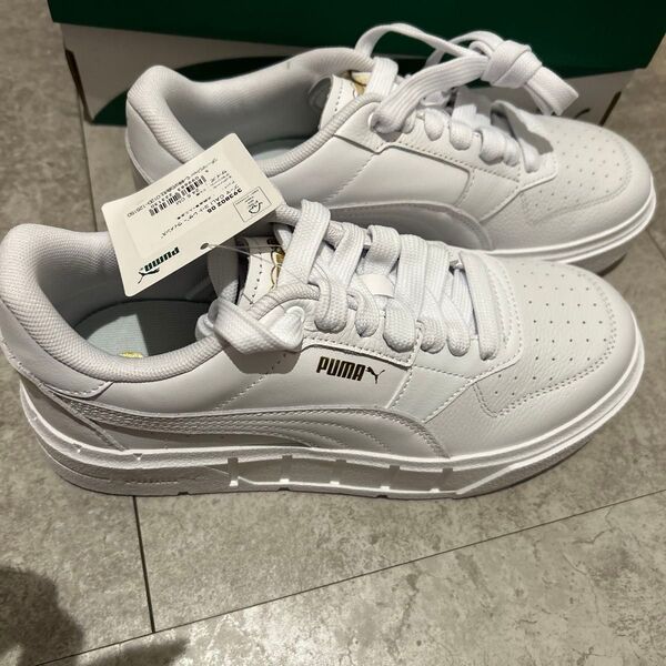 プーマ PUMA スニーカー 厚底 プラットフォーム CALI コート レザー ウィメンズ 393802