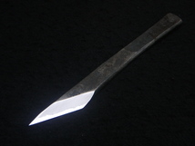 左　青　切出　小刀　日本製　Japan　bluesteel　knife_画像4