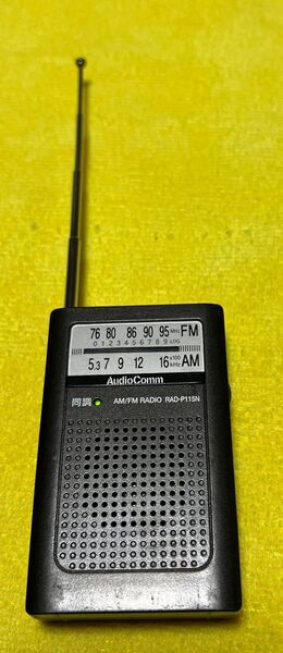 AUDIO COMM AM FM ポケットラジオRAD-P115N