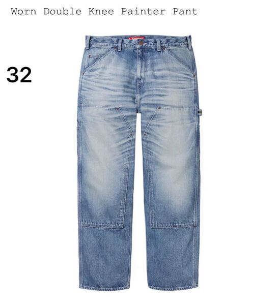 Supreme Worn Double Knee Painter Pant "Denim"