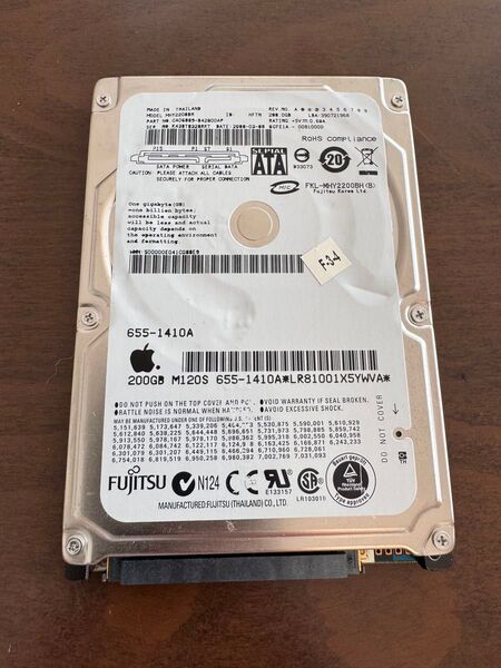 富士通 HDD MHT22088 200GB apple 純正