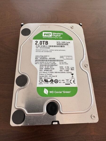 Western Digital 2TB HDD WD20EARX