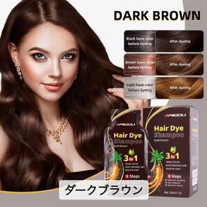 MEIDU 白髪染め☆ダークブラウン 30ml×10個