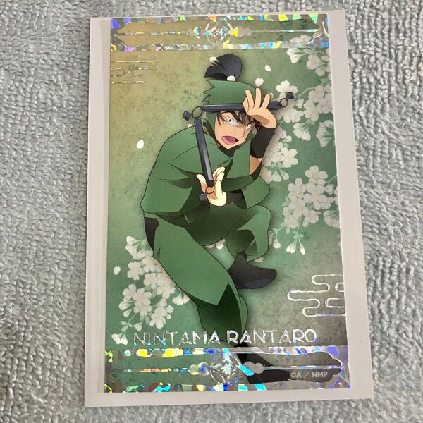 忍たま乱太郎 アニメイトカフェ アニカフェ 花いっぱいの春がきた!の段 箔押しチケットカード 箔押しカード 食満留三郎