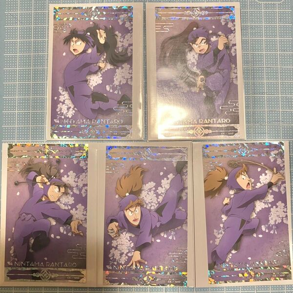 忍たま乱太郎 アニメイトカフェ 箔押しチケットカード 箔押しカード 久々知兵助 尾浜勘右衛門 竹谷八左ヱ門 鉢屋三郎 不和雷蔵