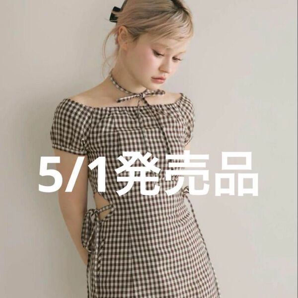 アンドマリー andmary Becky check mini dress