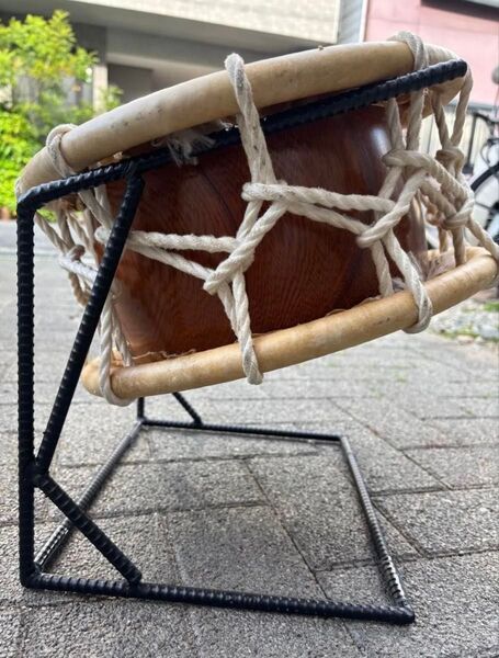 締め太鼓用の鉄製座奏台 ハンドメイド