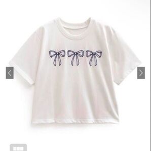 【新品未使用】完売品 GRL グレイル リボン刺繍Tシャツ
