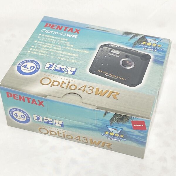 【完品】PENTAX Optio43WR デジカメ 防水機能付 コンデジ 稀少品
