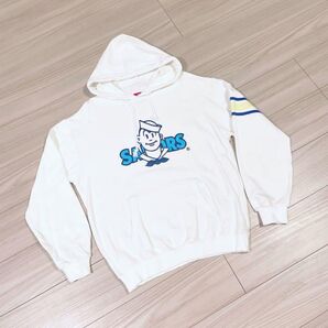 本日限定値下げ 送料無料 新品未使用 復刻 セーラーズ SAILORS デビューパステルパーカー とんねるず 白 サイズ3