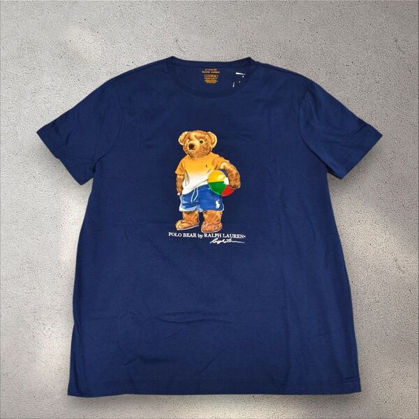 【新品タグ付き】ポロ ラルフローレン ポロベア ビーチボール ネイビー L