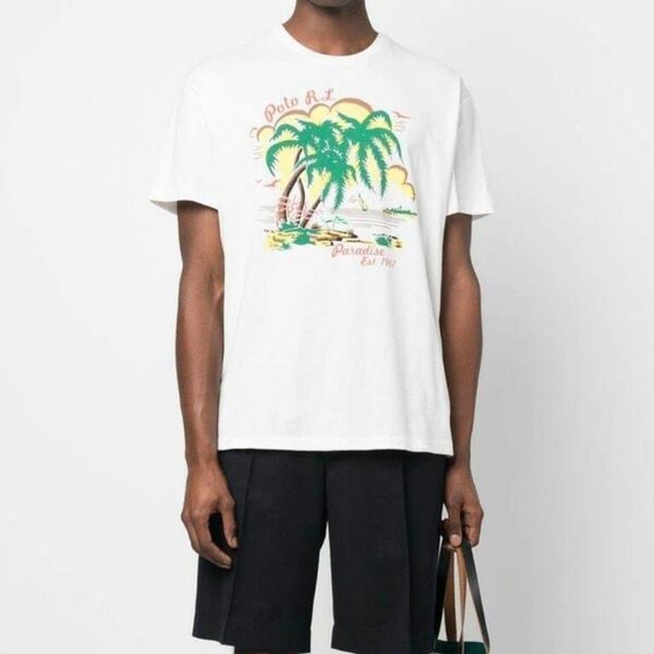 【新品タグ付き】POLO RALPH LAUREN ポロラルフローレン パームツリー パラダイス プリント T XL