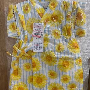 甚平 ひまわり柄 新品未使用