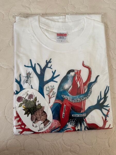 ヒグチユウコ ボリス雑貨店 文鳥 心臓 Tシャツ Sサイズ