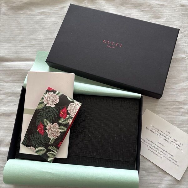 未使用品 GUCCI NAMIKI限定 ノベルティ グッチ 並木店 竹楊枝 懐紙 ケース 希少 非売品
