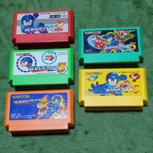 ファミコンソフト ロックマン23456セット