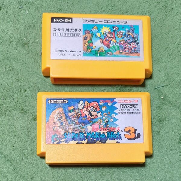 ファミコンソフト スーパーマリオブラザーズ1と3セット