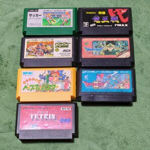 ファミコンソフト ドラクエ23、野球など7本セット