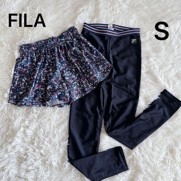 FILA フィラ スポーツ 水陸両用 レギンス&ショートパンツS水着 短パン