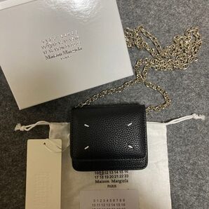 新品 Maison Margiela メゾンマルジェラ チェーンショルダー付きミニ財布