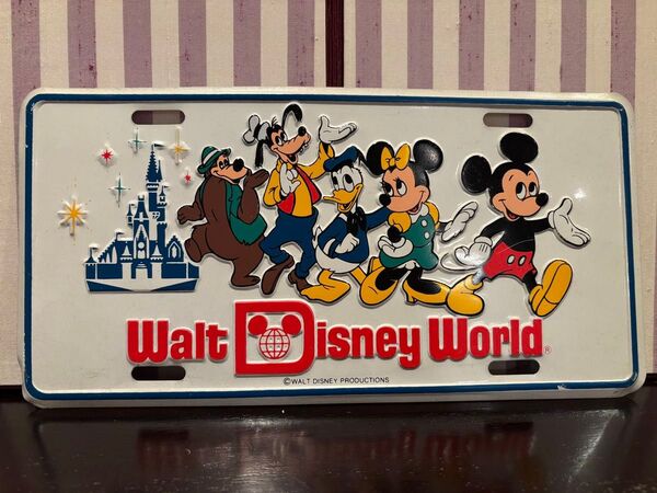 Walt Disney World ヴィンテージ ナンバープレート プレート