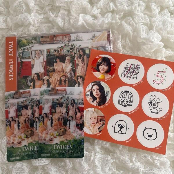 TWICE CD 通常盤 #TWICE5 クリアトレカ タワレコ 店舗特典