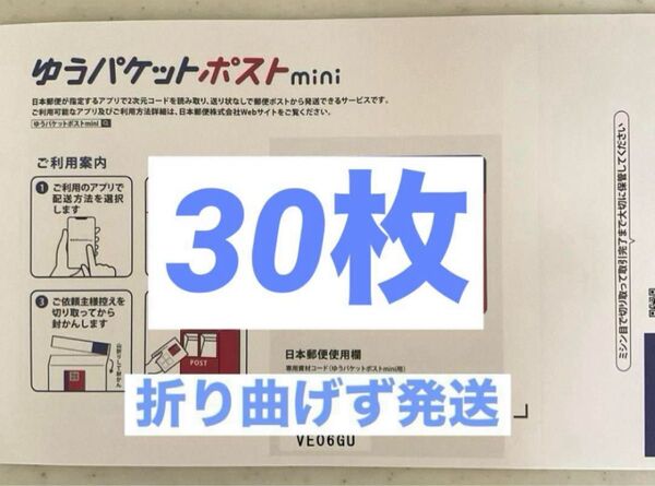 ゆうパケットポストミニ専用封筒30枚