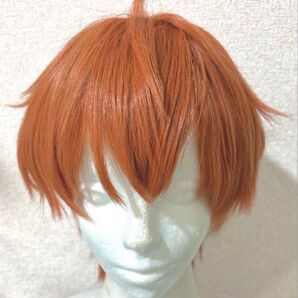 ギヴン コスプレ 佐藤真冬 ショートウィッグ オレンジ色 前髪あり