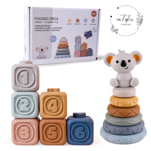 【新品未使用品】積み木 シリコン製 ソフトブロックモンテッソーリ 知育玩具 誕生日 プレゼント 赤ちゃん ブロック