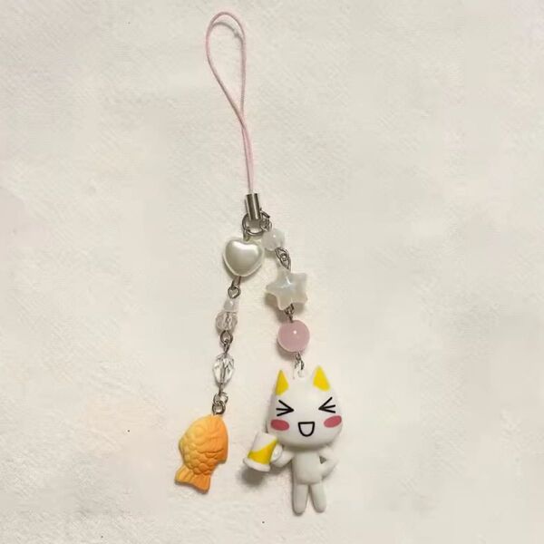 ねこさん ストラップ チャーム キーホルダー